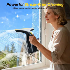 Cordless Window Vacuum – 60-Minute Runtime, 280mm Wide Nozzle, 700g Lightweight Design